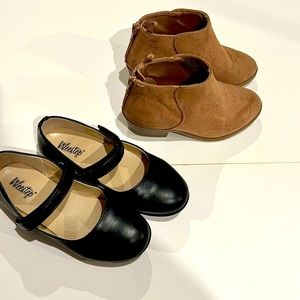 Girl’s dress shoes and booties size 12 sold together